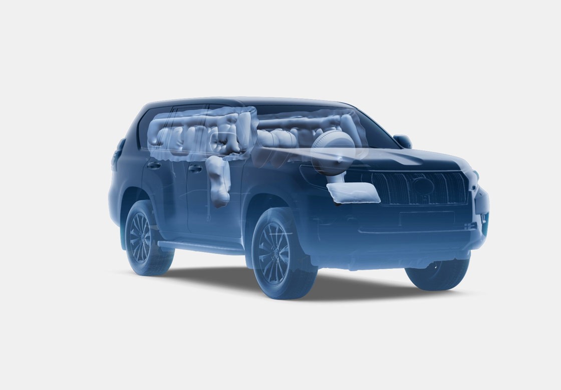 Toyota Land Cruiser krockkuddar