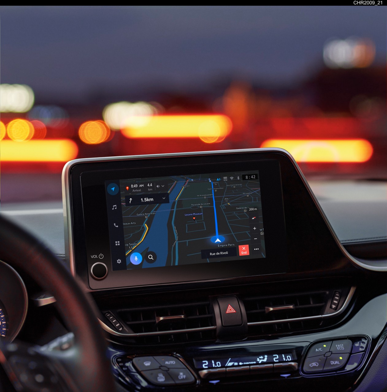 MyT Connectivity feature showing smartphone integration with iOS13 update	